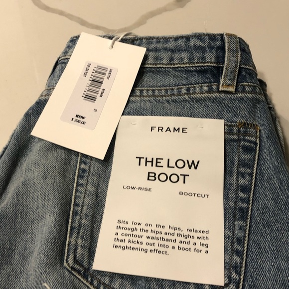 FRAME the LOW rise Loose baggy jeans NWT - Picture 9 of 10